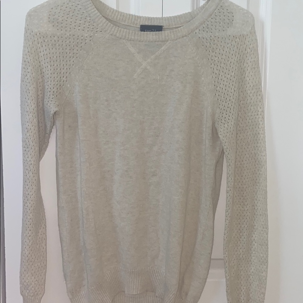 Off White Long Sleeve Tee